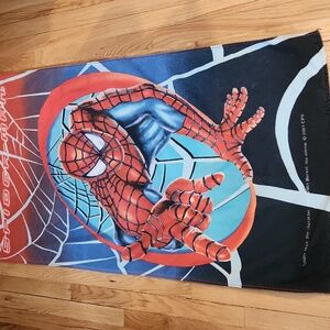 Vintage 2001 Original Spiderman Beach Towel Marvel Superhero